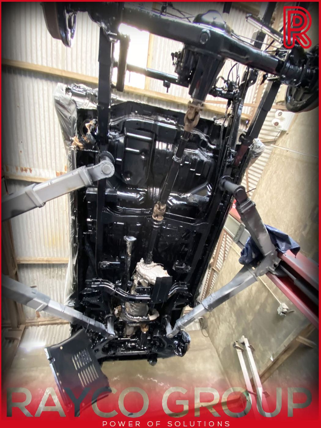 Vehicle underside cleaned back before undersealing in Ireland