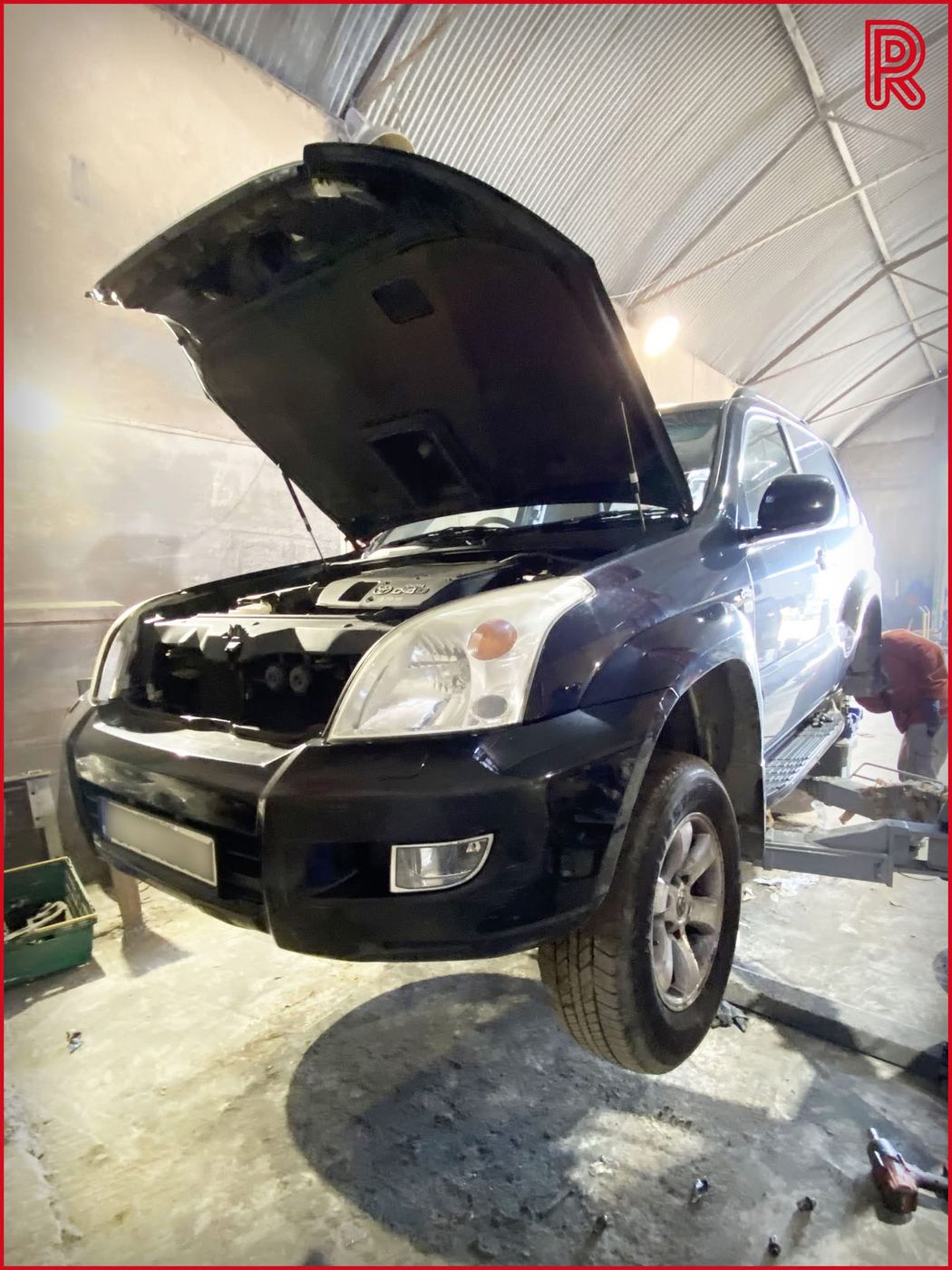 Land Cruiser after undersealing at the Rayco yard