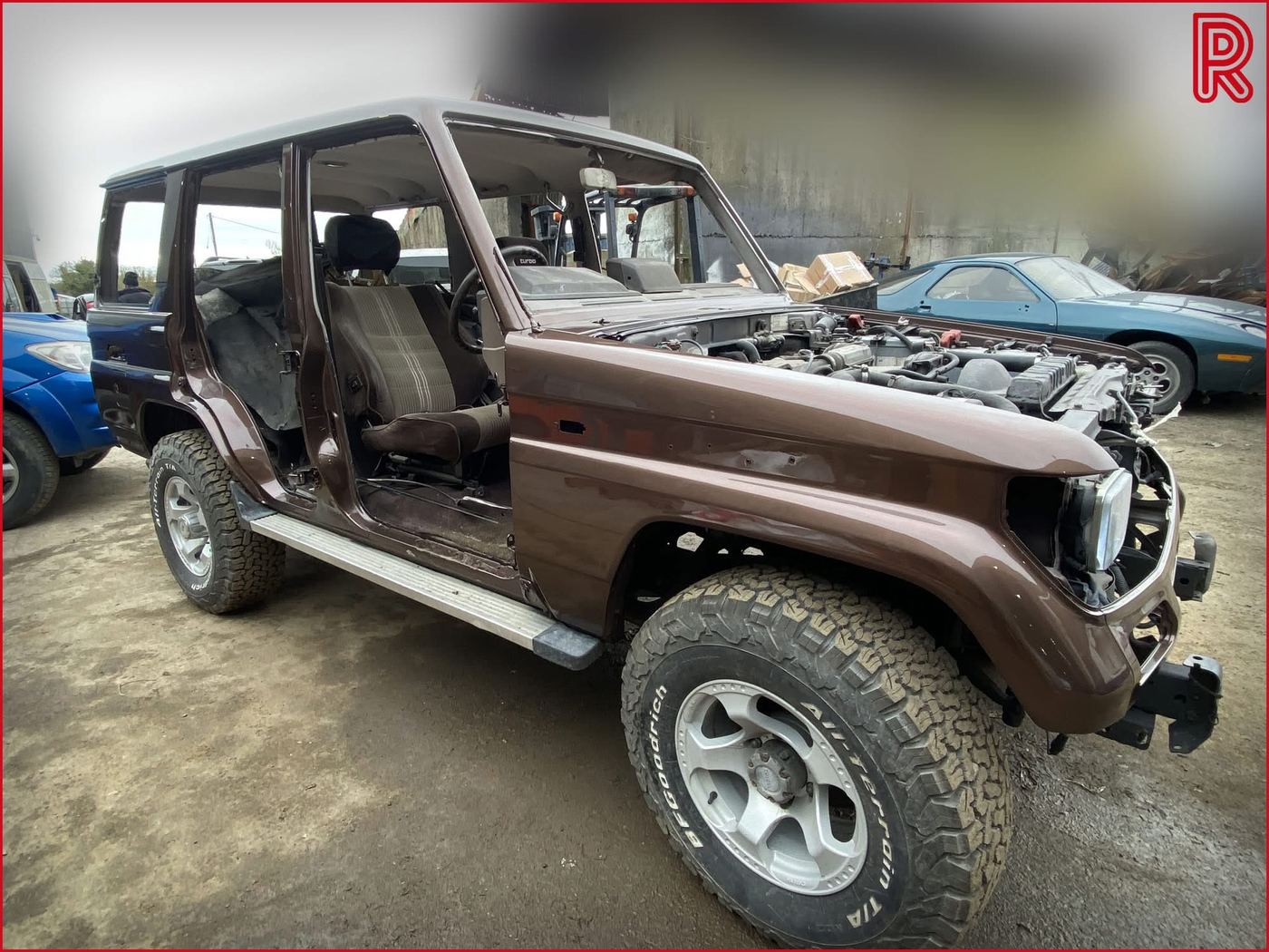 Land Cruiser body work in progress