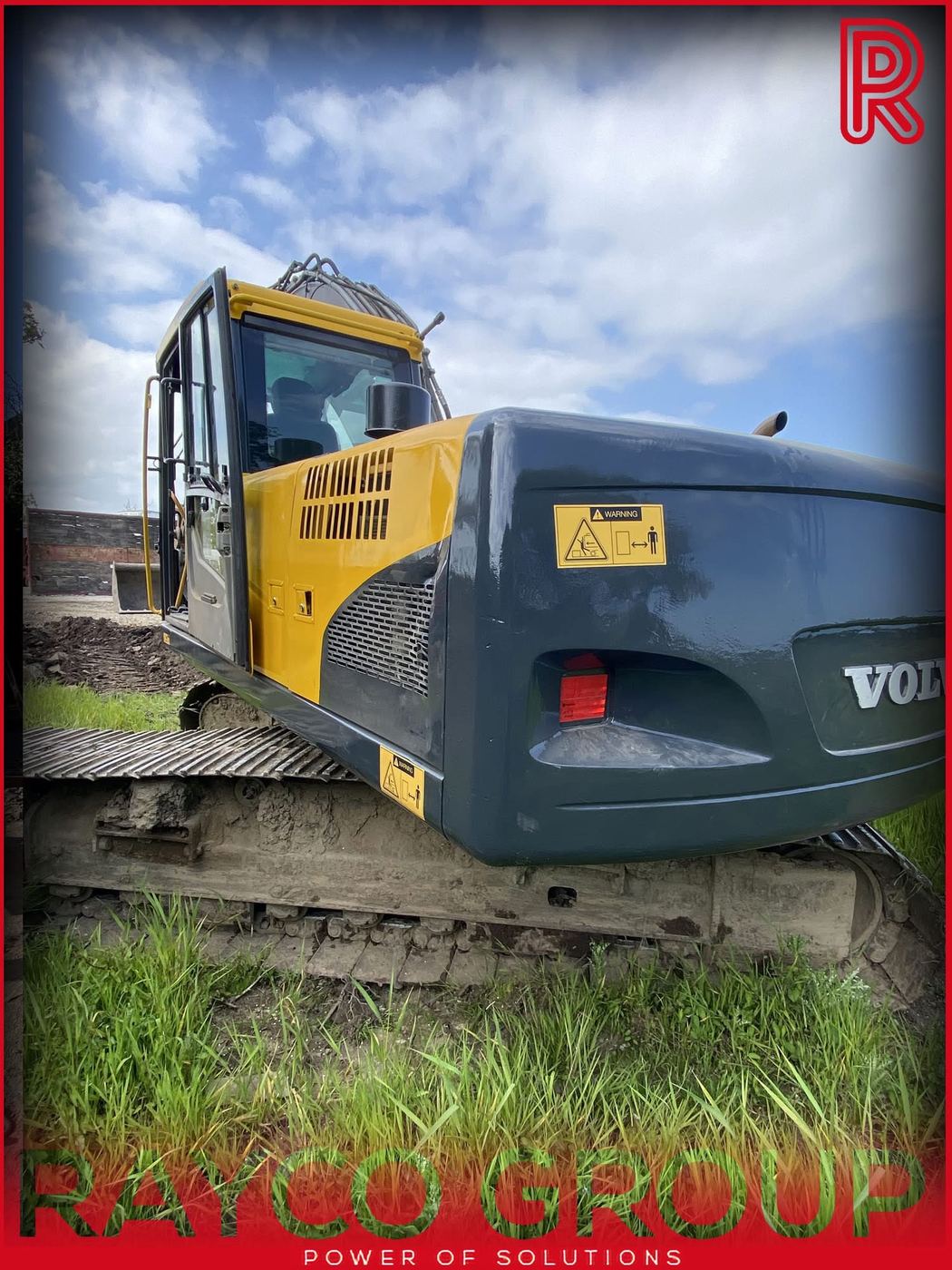 Volvo excavator stripped ready for refinish