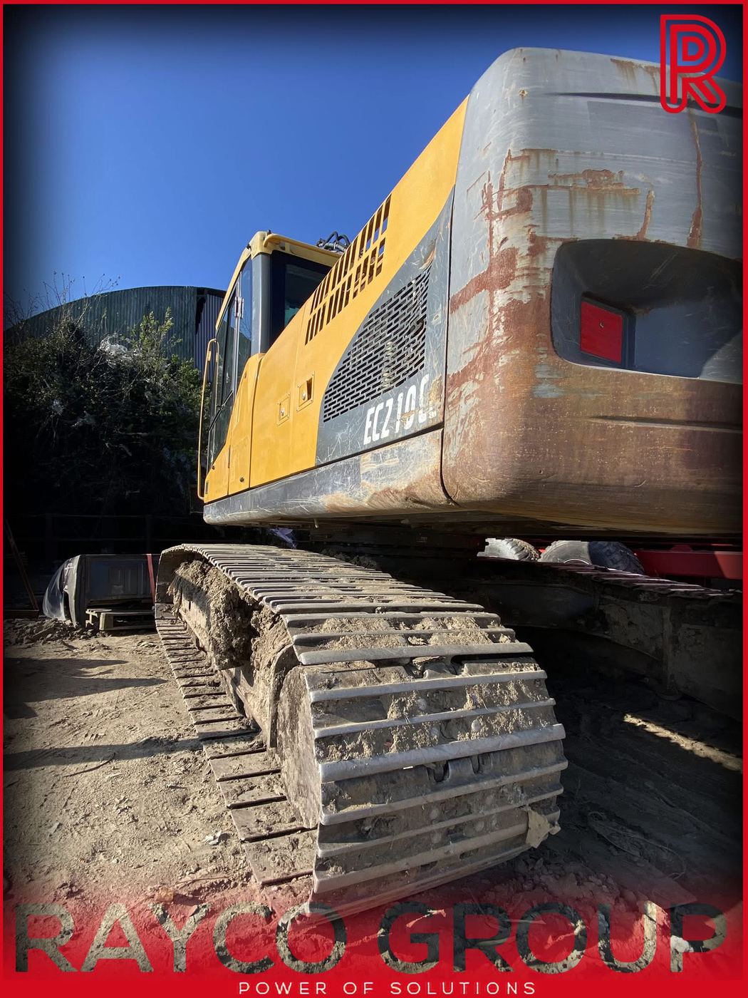 Volvo Excavator Restoration before